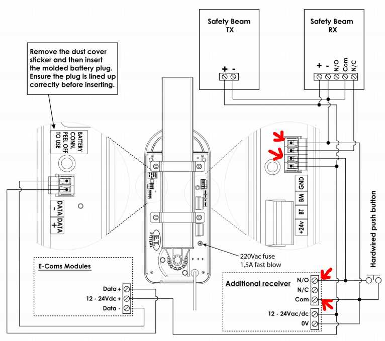 wiring diagram garage door opener