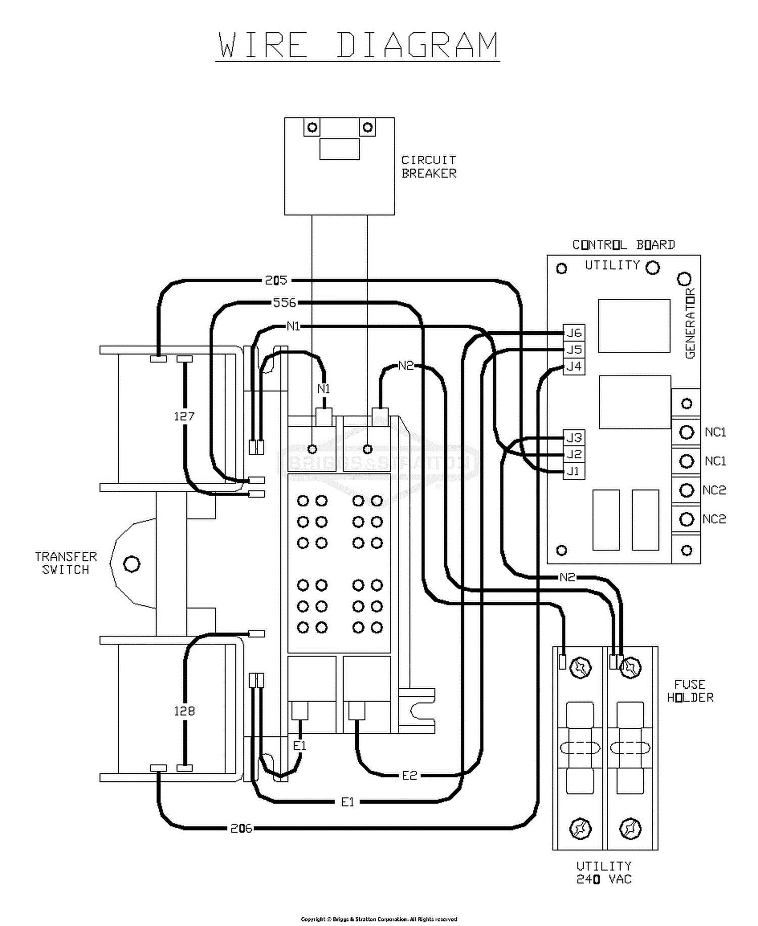 wiring diagram generac automatic transfer switch