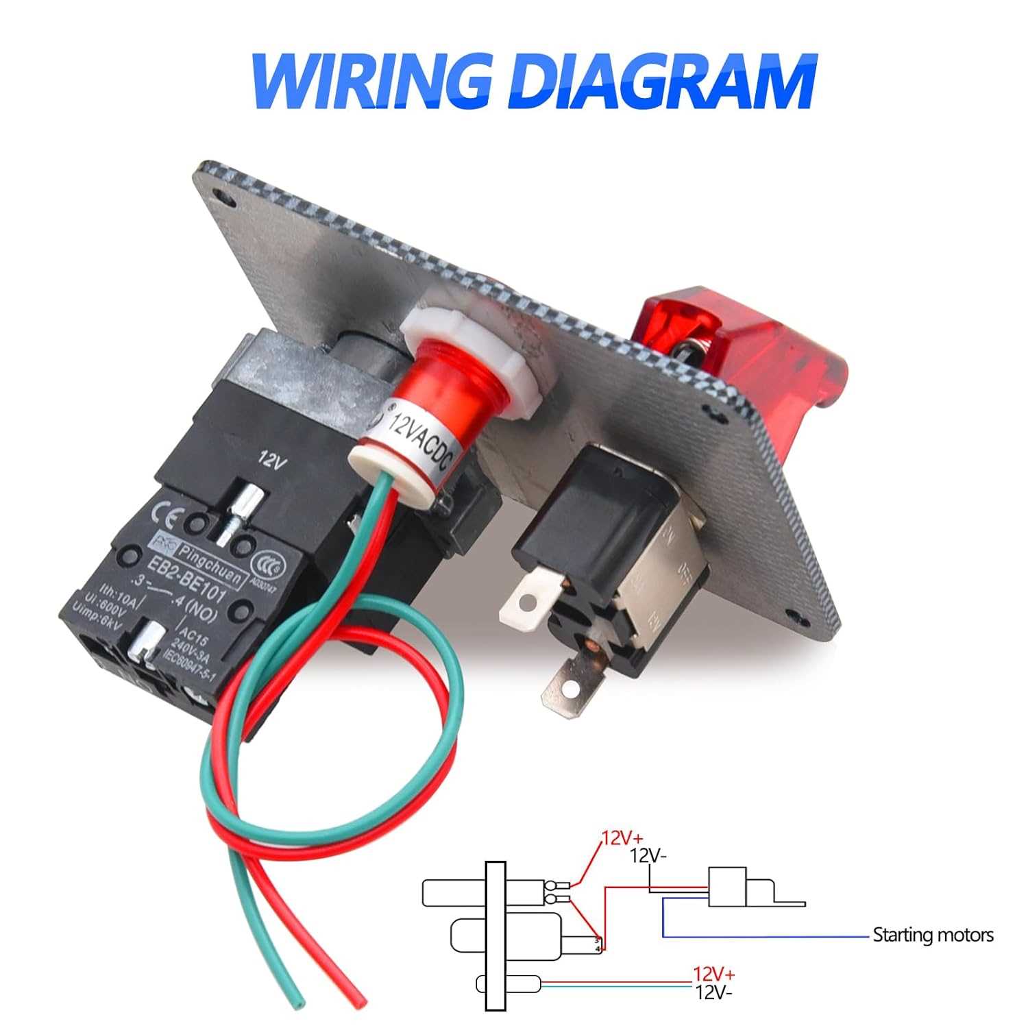 wiring diagram toggle switch ignition push button start