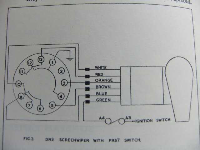 wiring diagram wiper motor