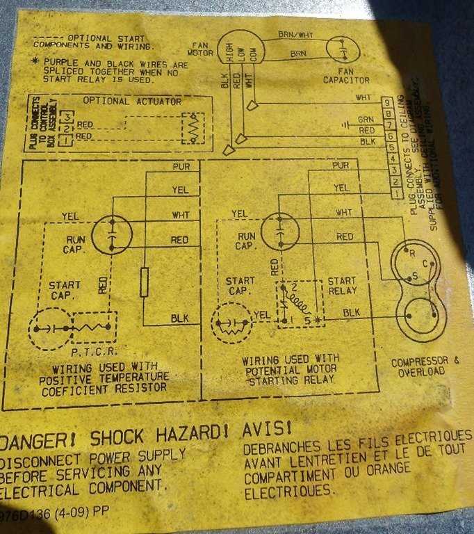 a c compressor capacitor wiring diagram