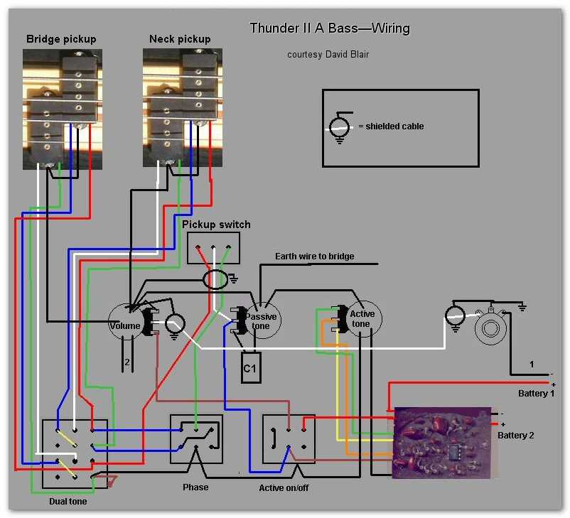 active bass wiring diagram