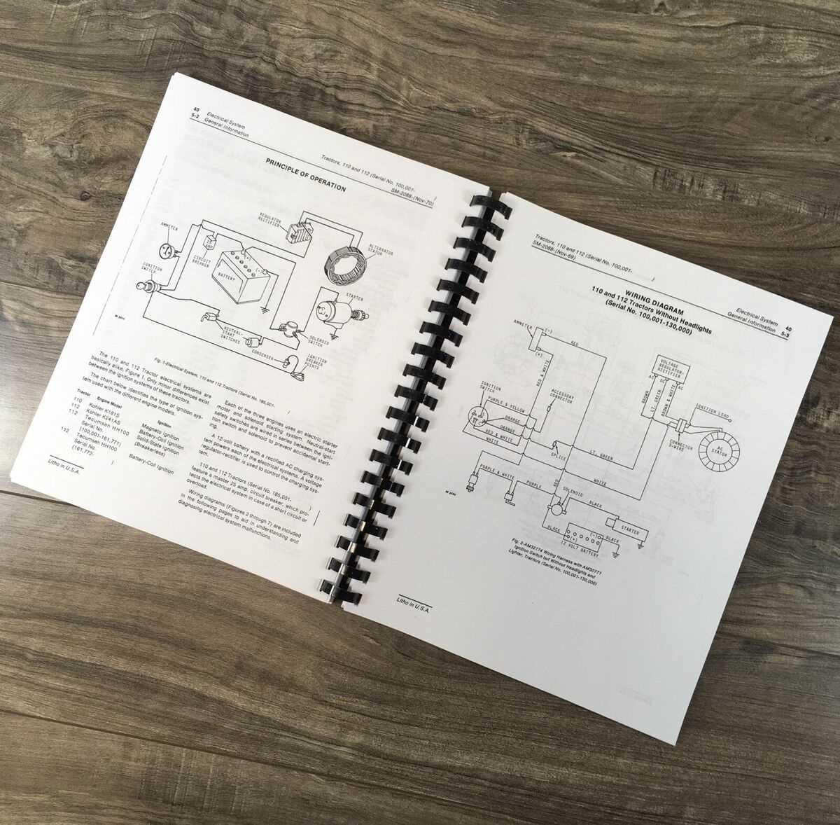 john deere 112 wiring diagram