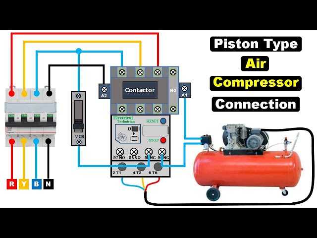 air compressor wiring diagram 3 phase