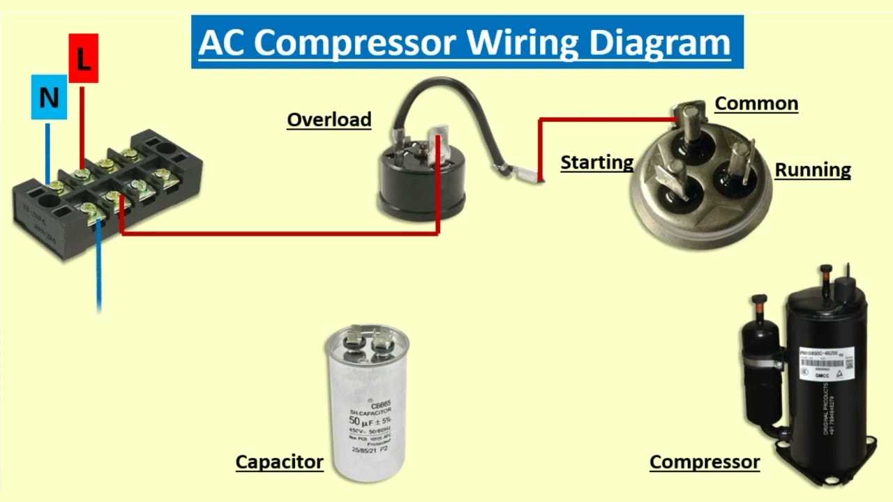 air conditioner motor wiring diagram