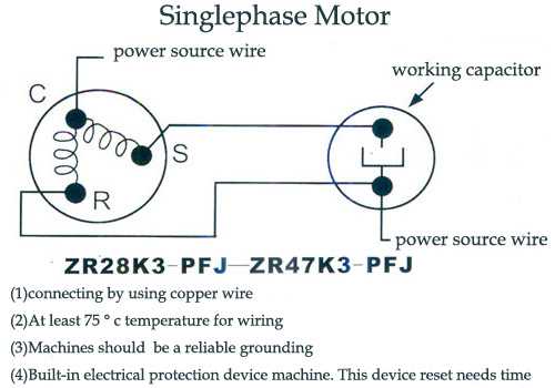 copeland compressor wiring diagram single phase