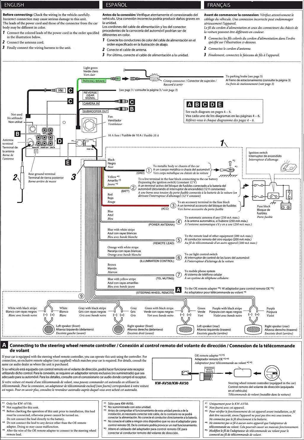 diagram on a jvc radio wiring