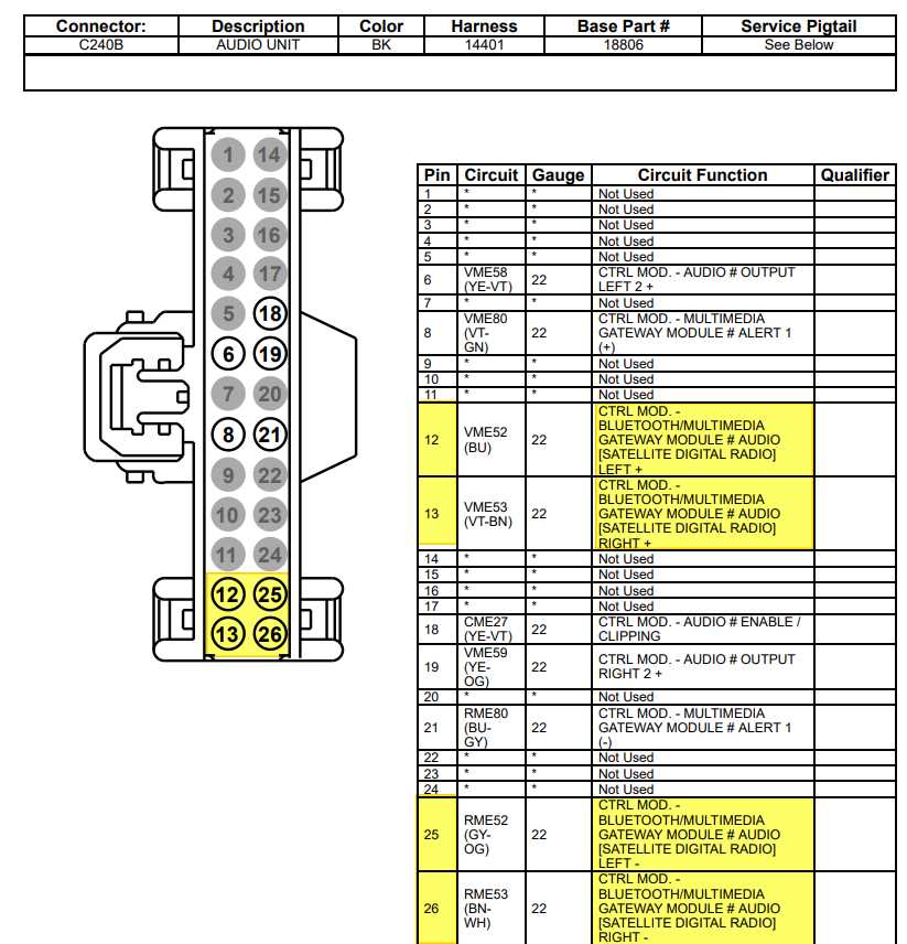 2010 ford escape radio wiring diagram