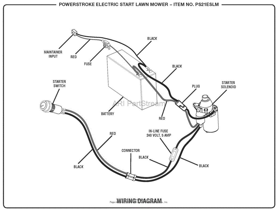 riding lawn mower wiring diagram