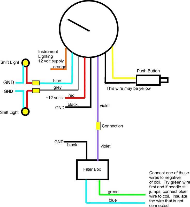 auto meter tachometer wiring diagram