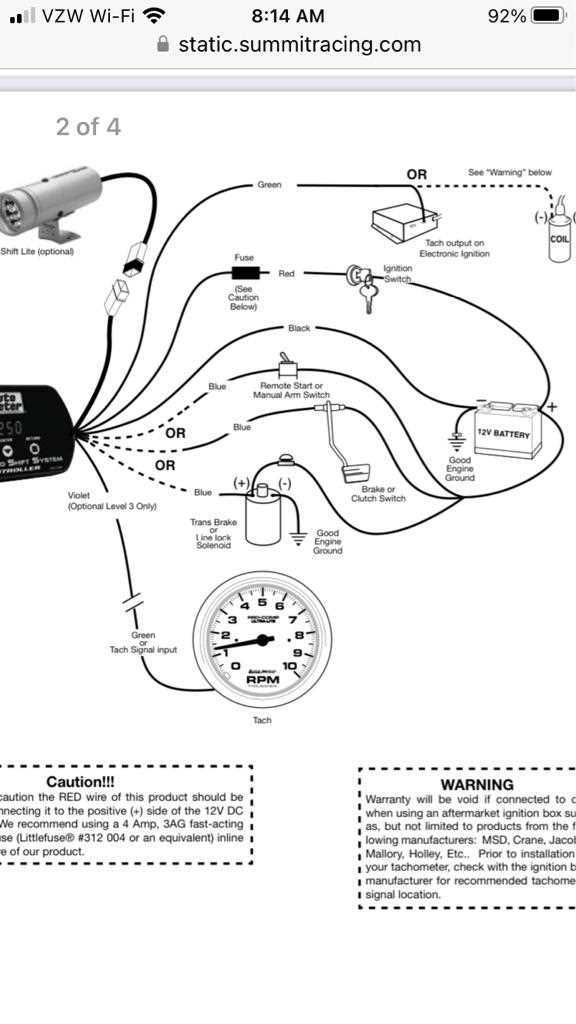 autometer shift light wiring diagram