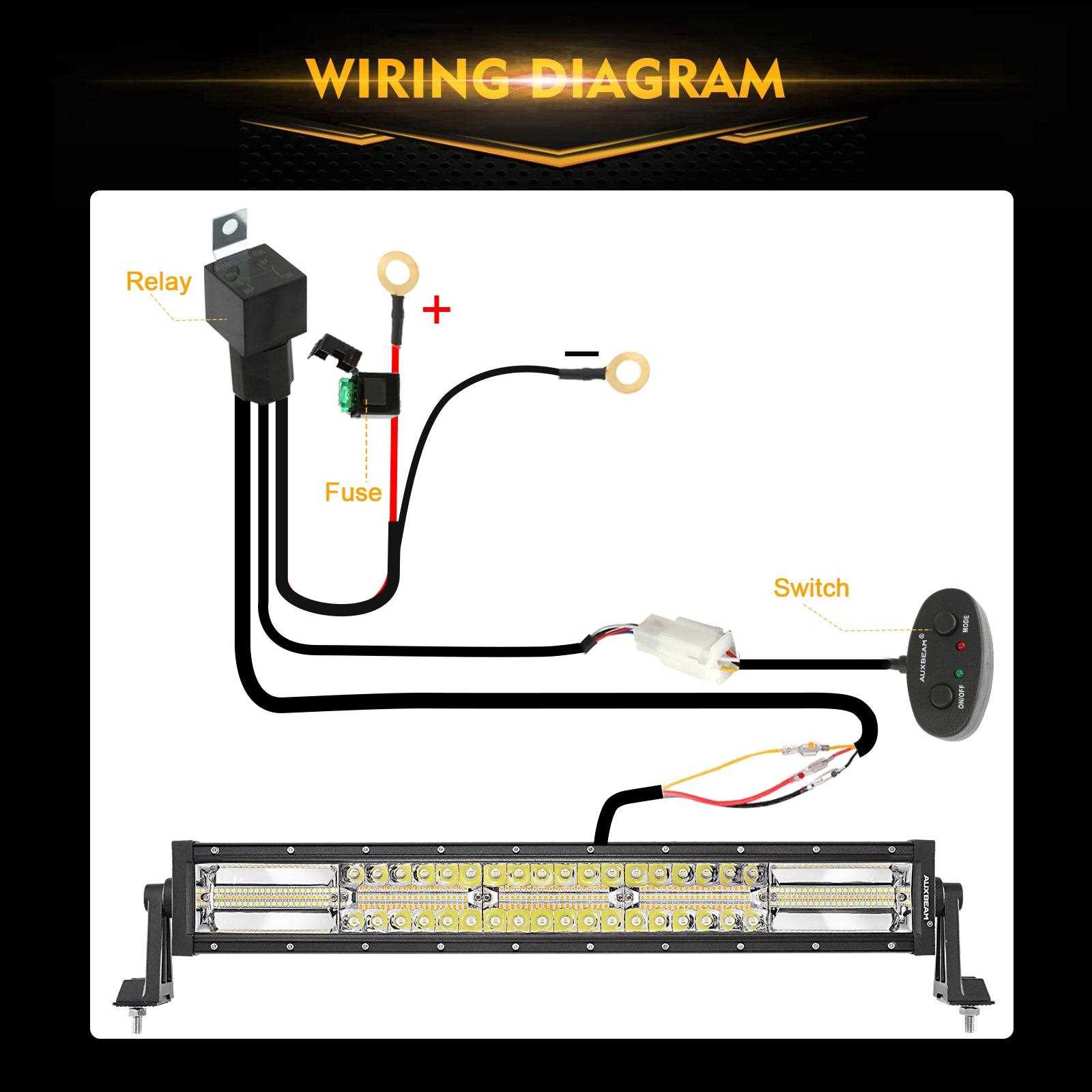 auxbeam wiring diagram