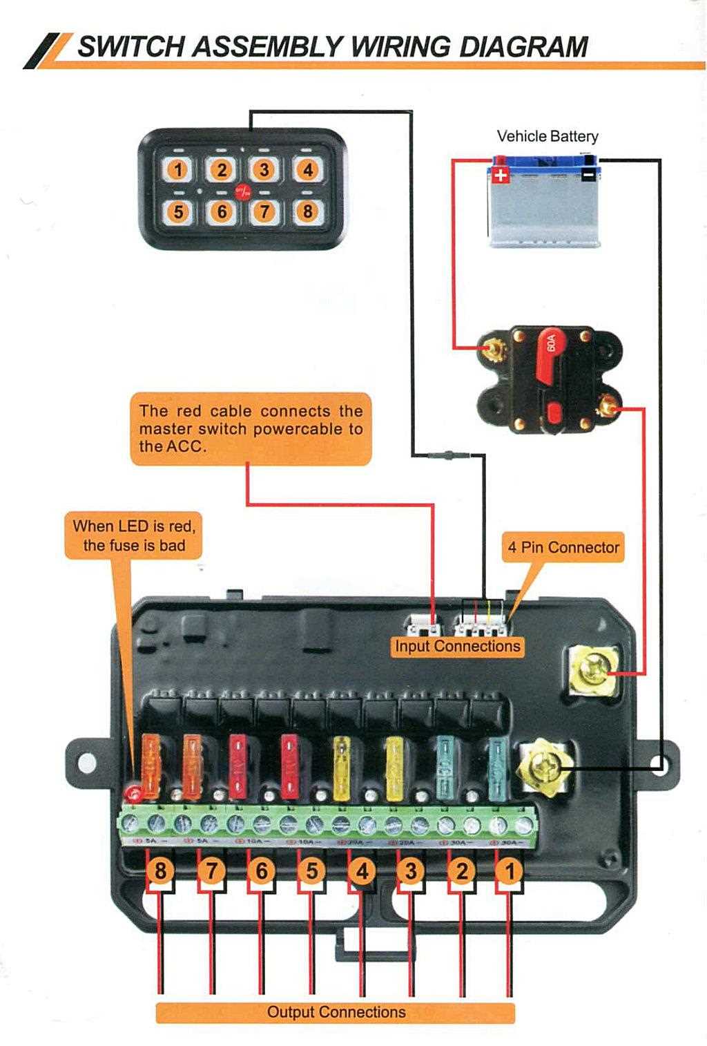 auxbeam wiring diagram