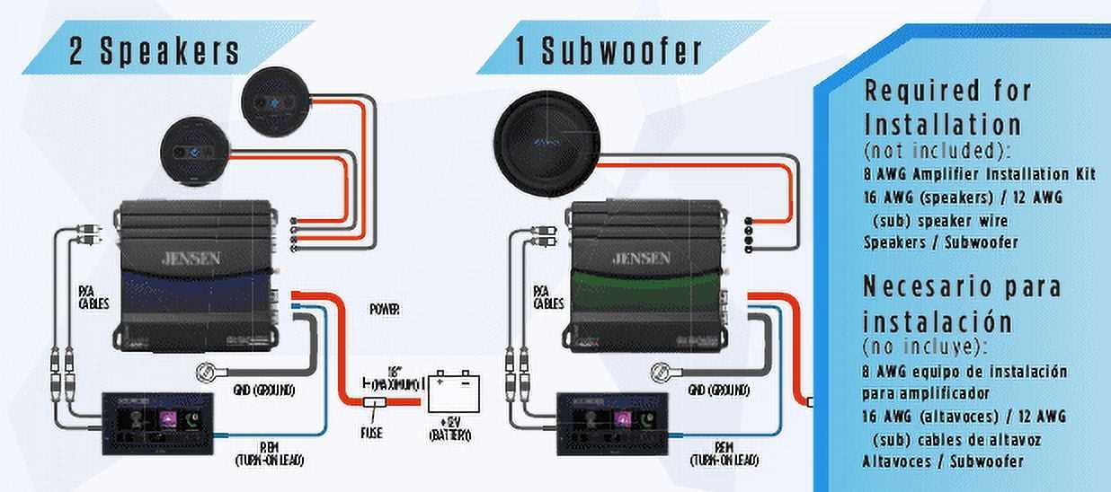 jensen 1000 watt amp wiring diagram