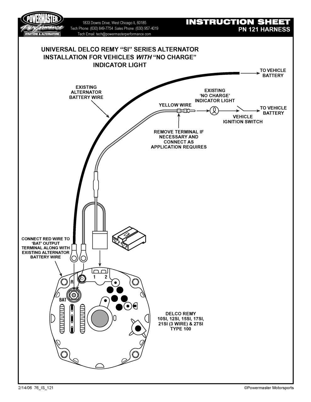 one wire alternator wiring diagram ford