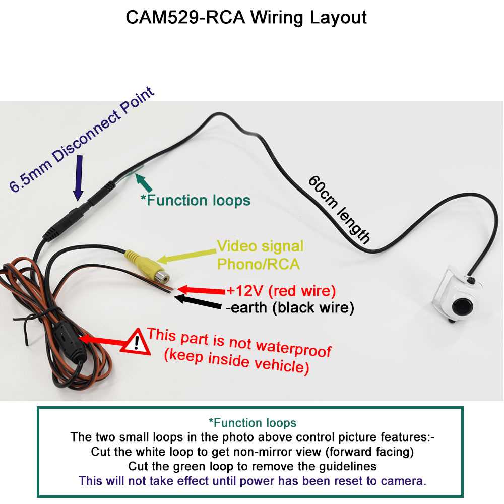 back camera wiring diagram