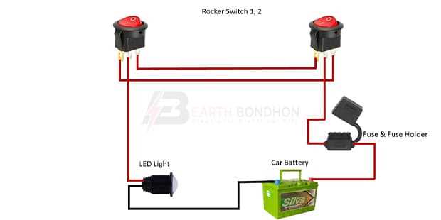 basic car battery wiring diagram