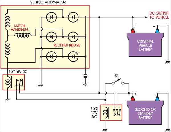 battery isolator wiring diagram