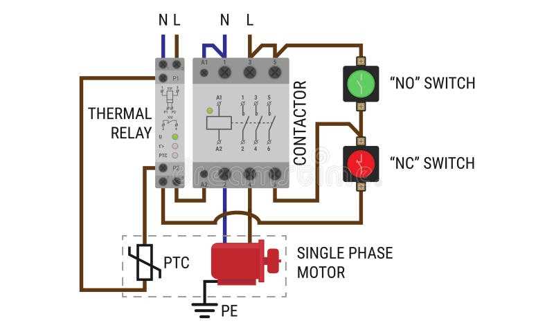 wiring diagram 3 phase motor