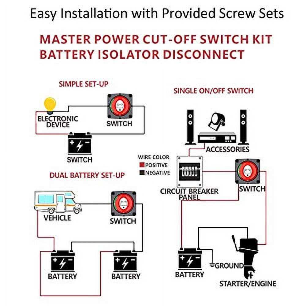 boat battery isolator wiring diagram