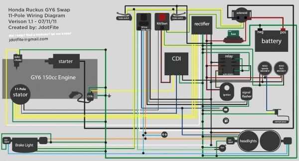 150cc scooter wiring diagram