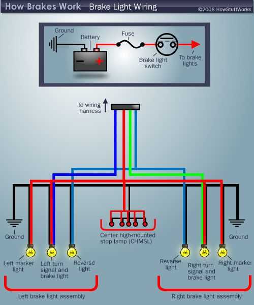 wiring diagram for tail lights