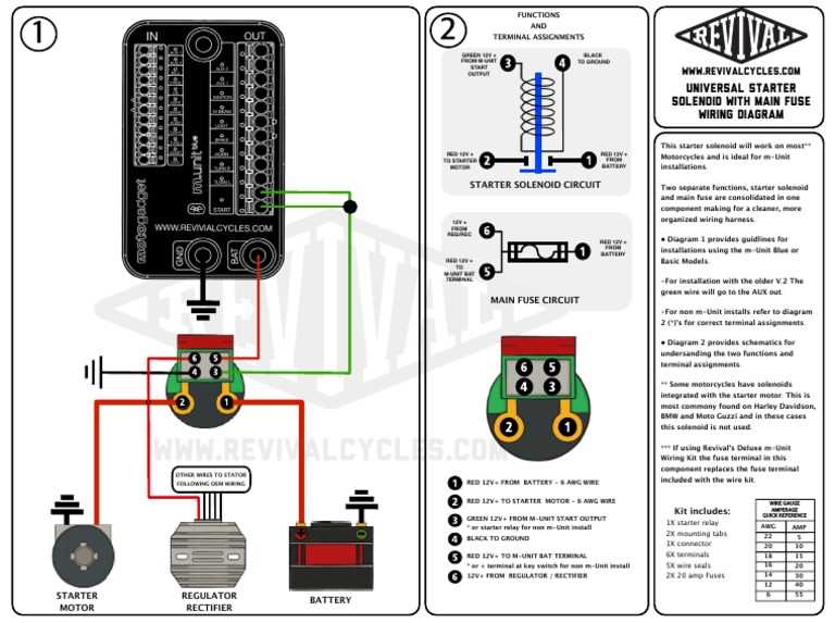 starter motor relay wiring diagram