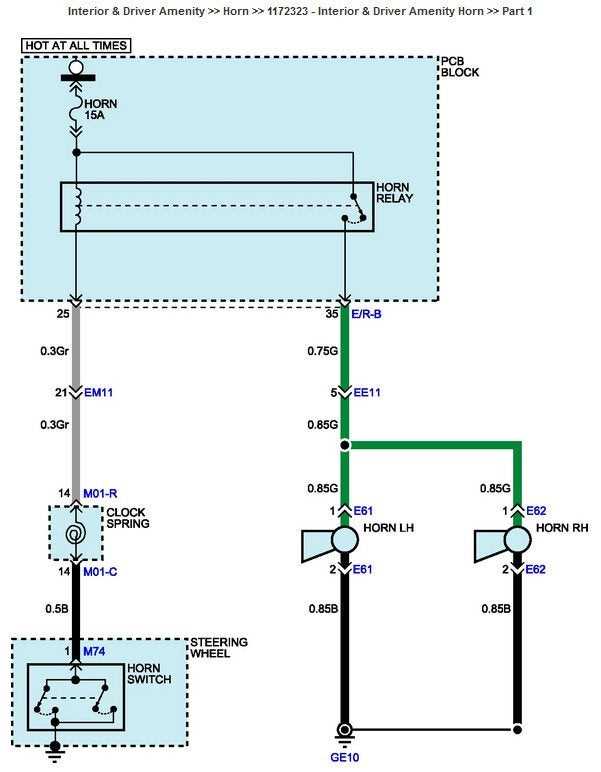 car horn wiring diagram