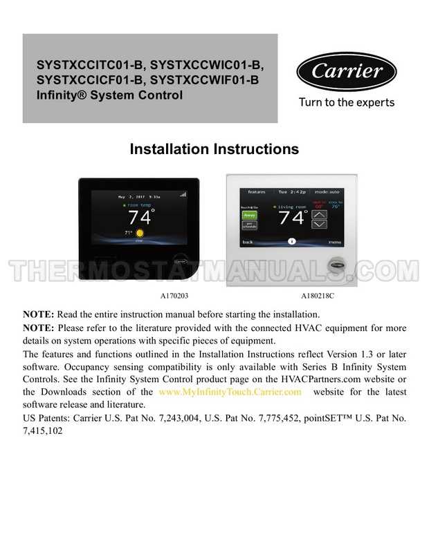 carrier infinity thermostat wiring diagram