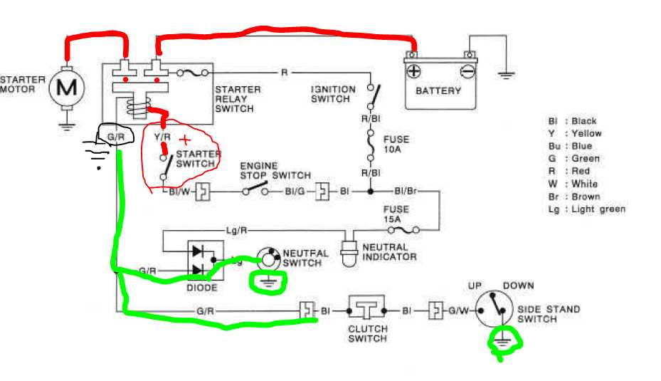 clutch switch wiring diagram