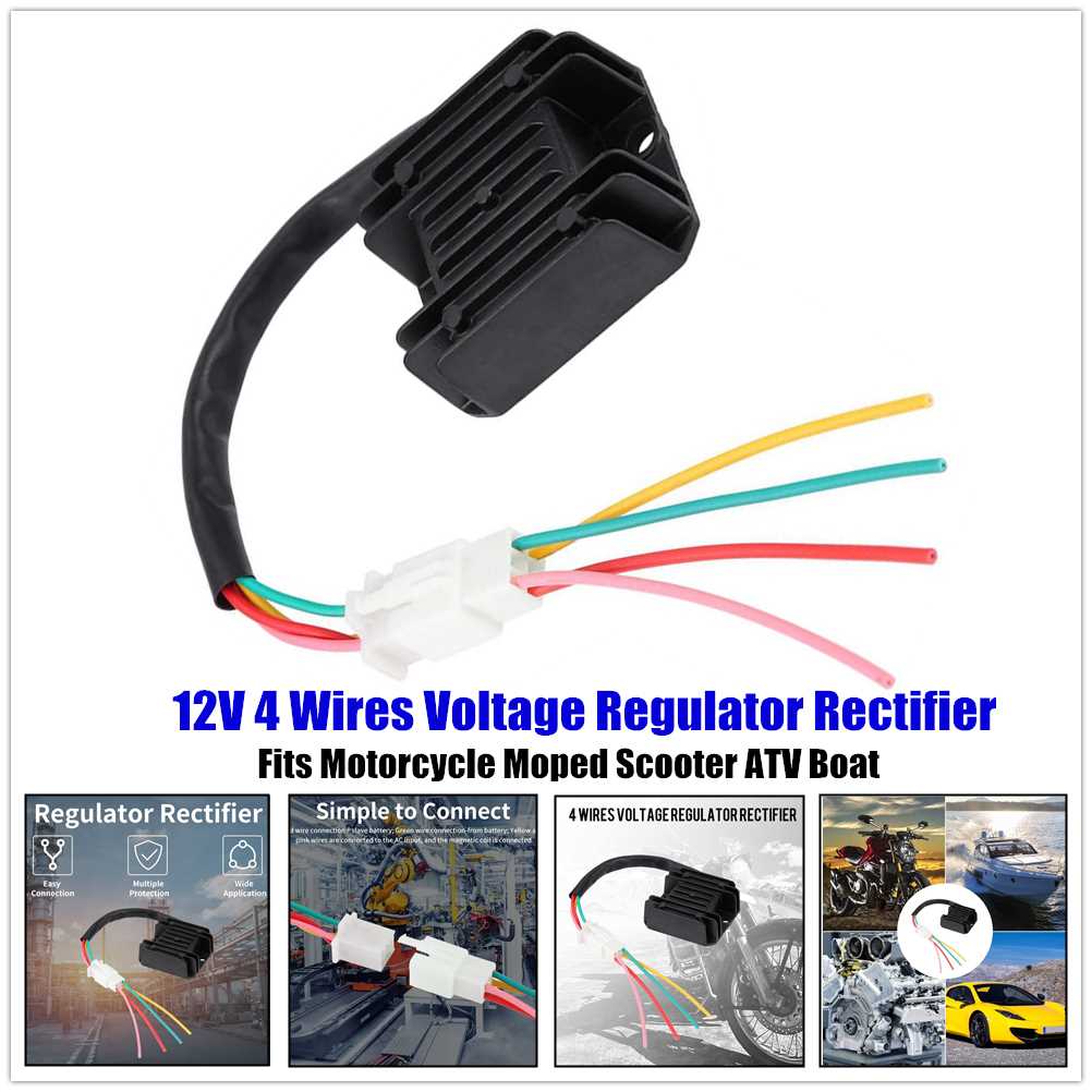 12 volt 4 pin regulator rectifier wiring diagram