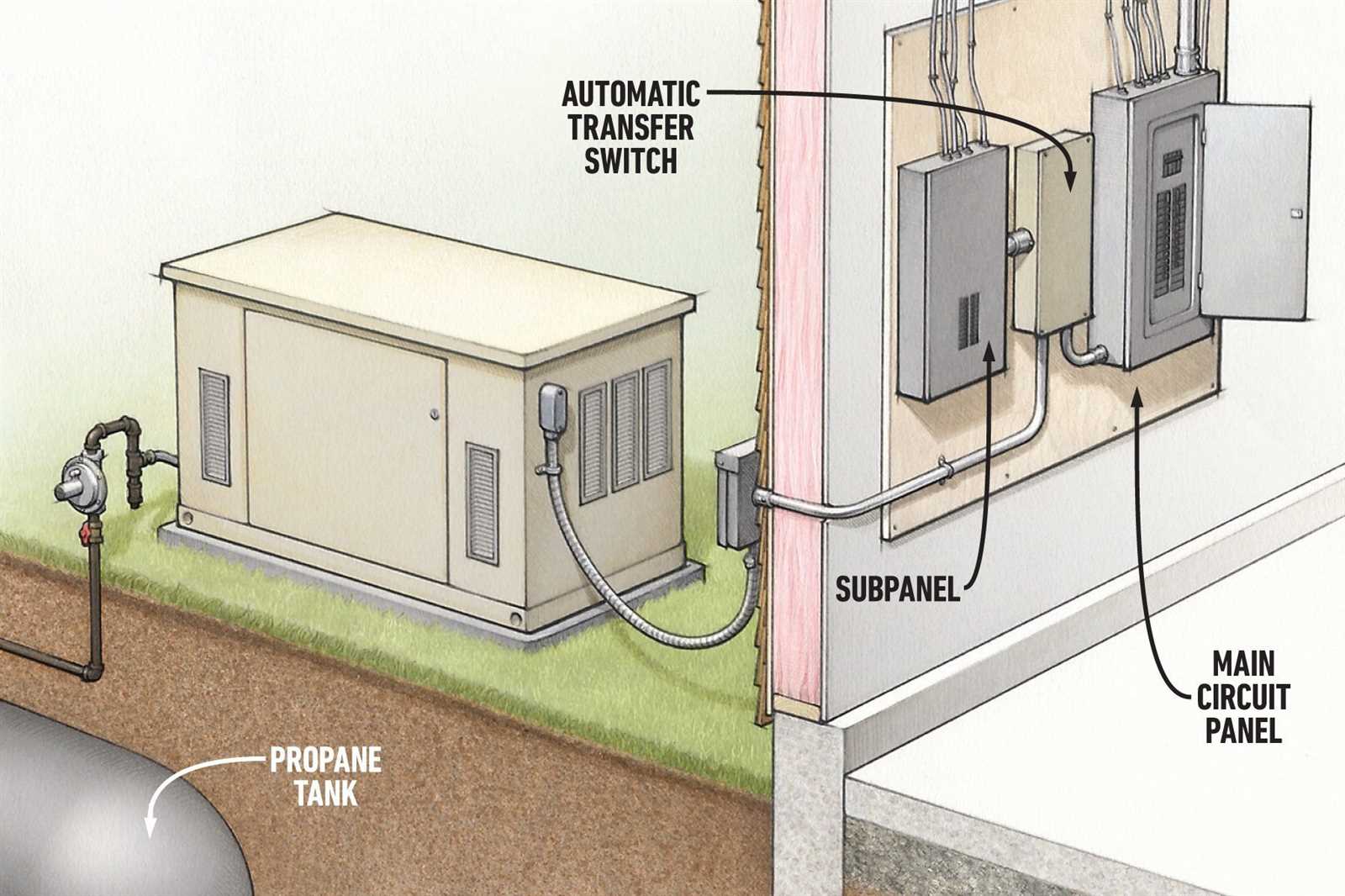 whole house generator wiring diagram