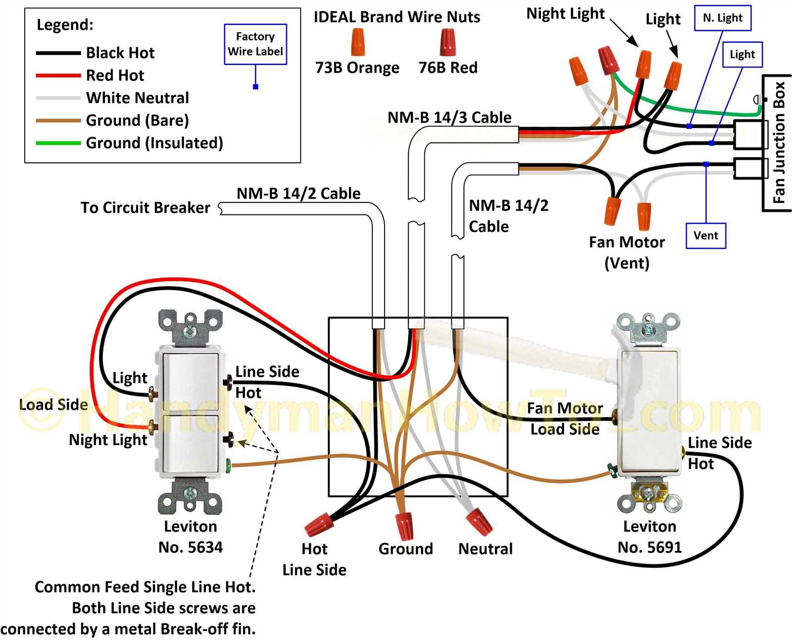 combination single pole 3 way switch wiring diagram