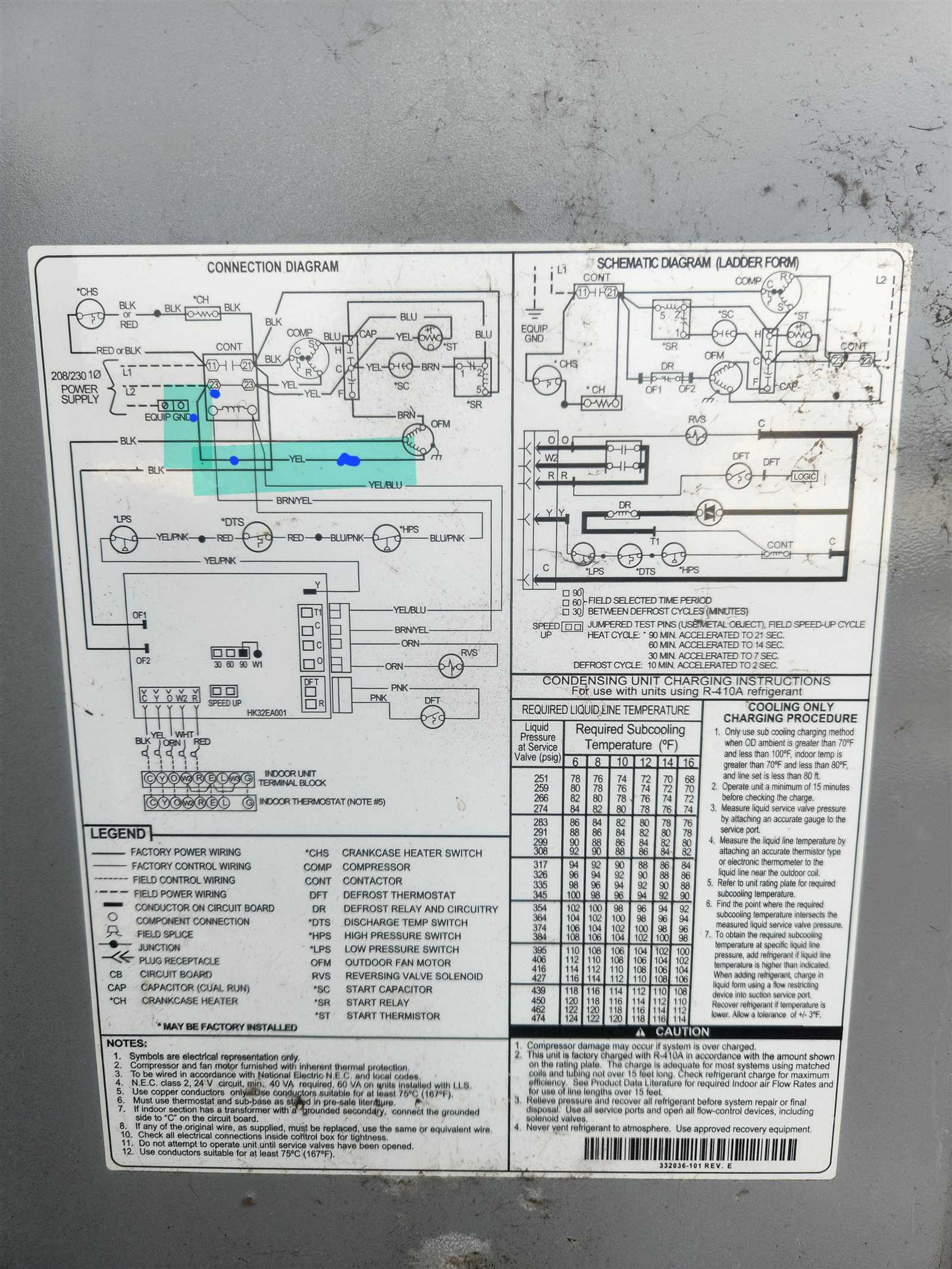 condensing fan motor wiring diagram