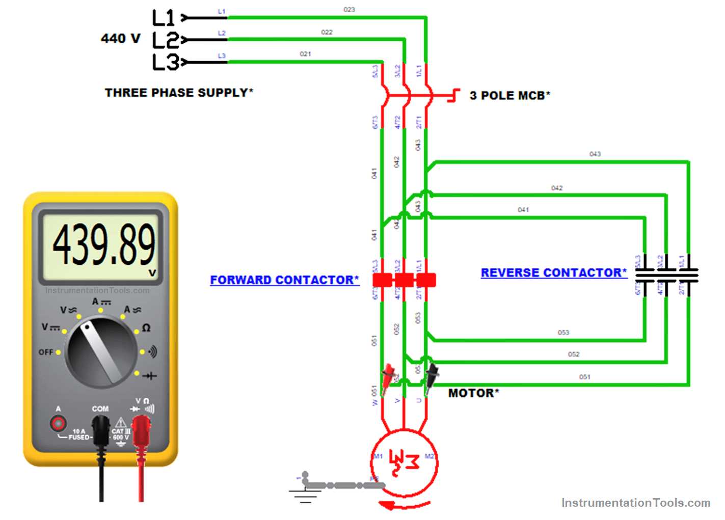 3 phase hoist wiring diagram