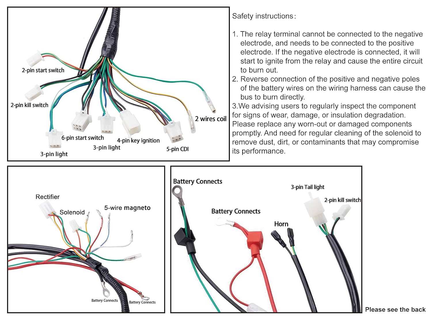 125cc stator wiring diagram