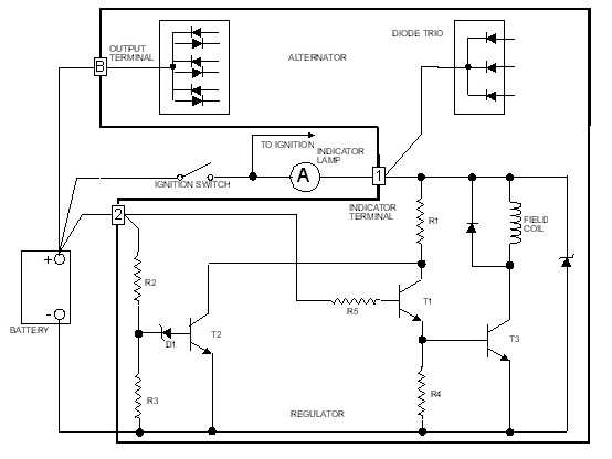 delco remy 4 wire alternator wiring diagram