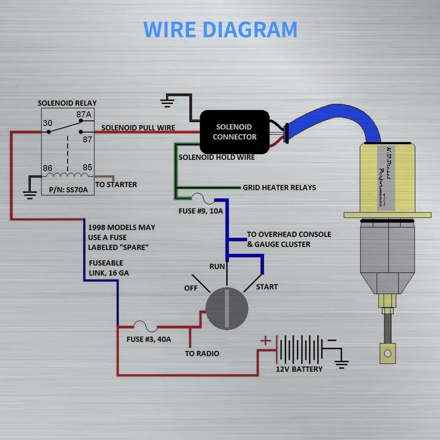 2 wire fuel shut off solenoid wiring diagram