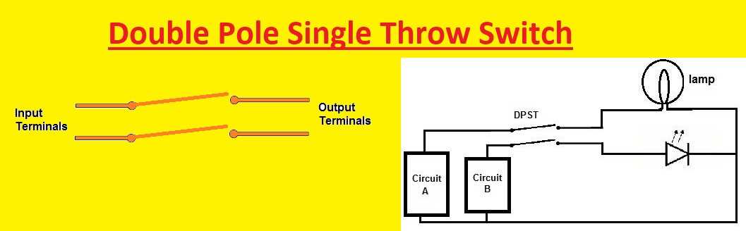 double pole double throw switch wiring diagram