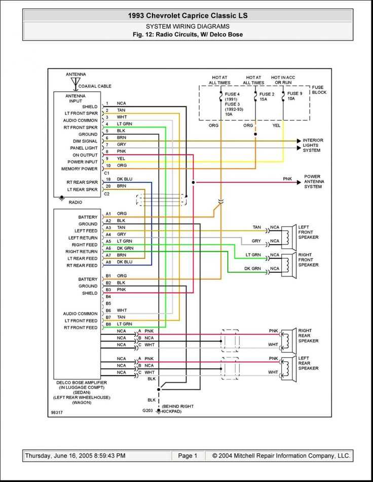 gm bose amp wiring diagram