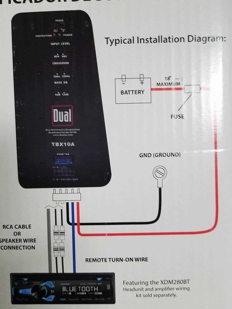 dual 10 inch subwoofer with built in amp wiring diagram