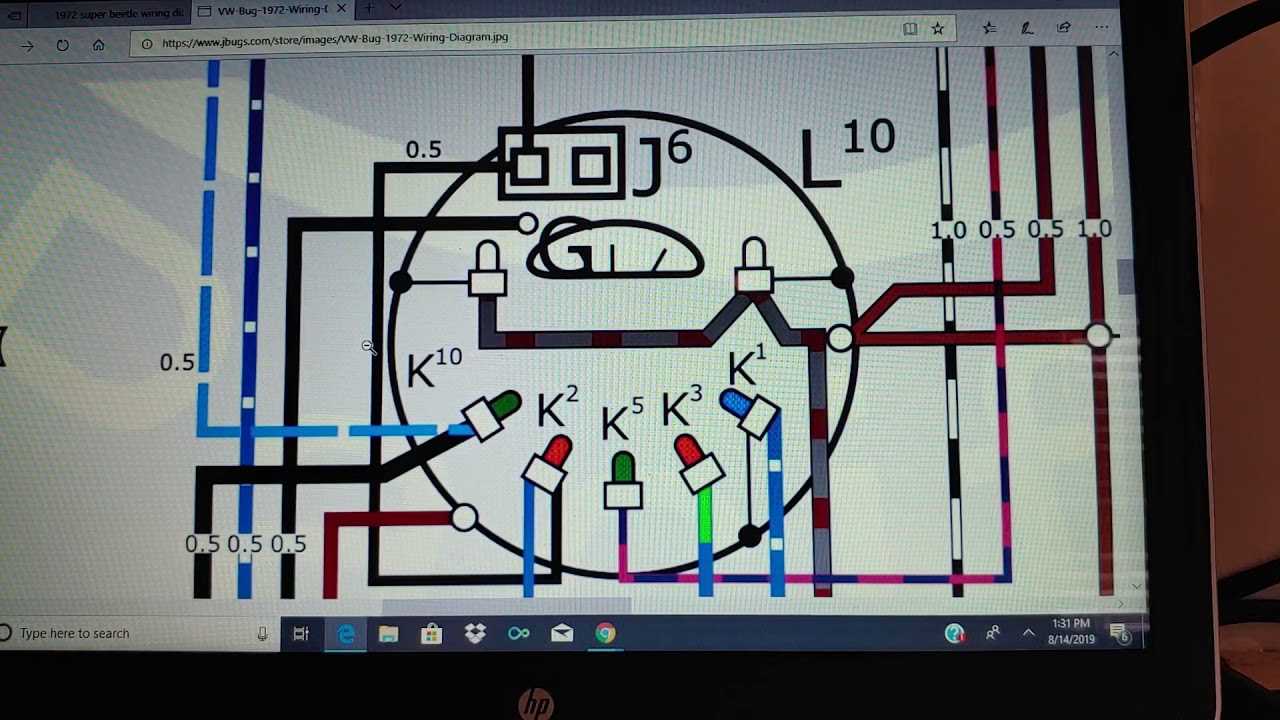 1970 vw beetle wiring diagram