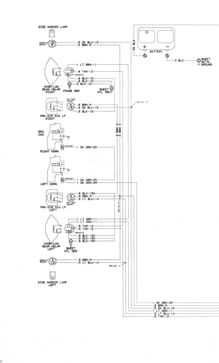 73 87 chevy truck air conditioning wiring diagram