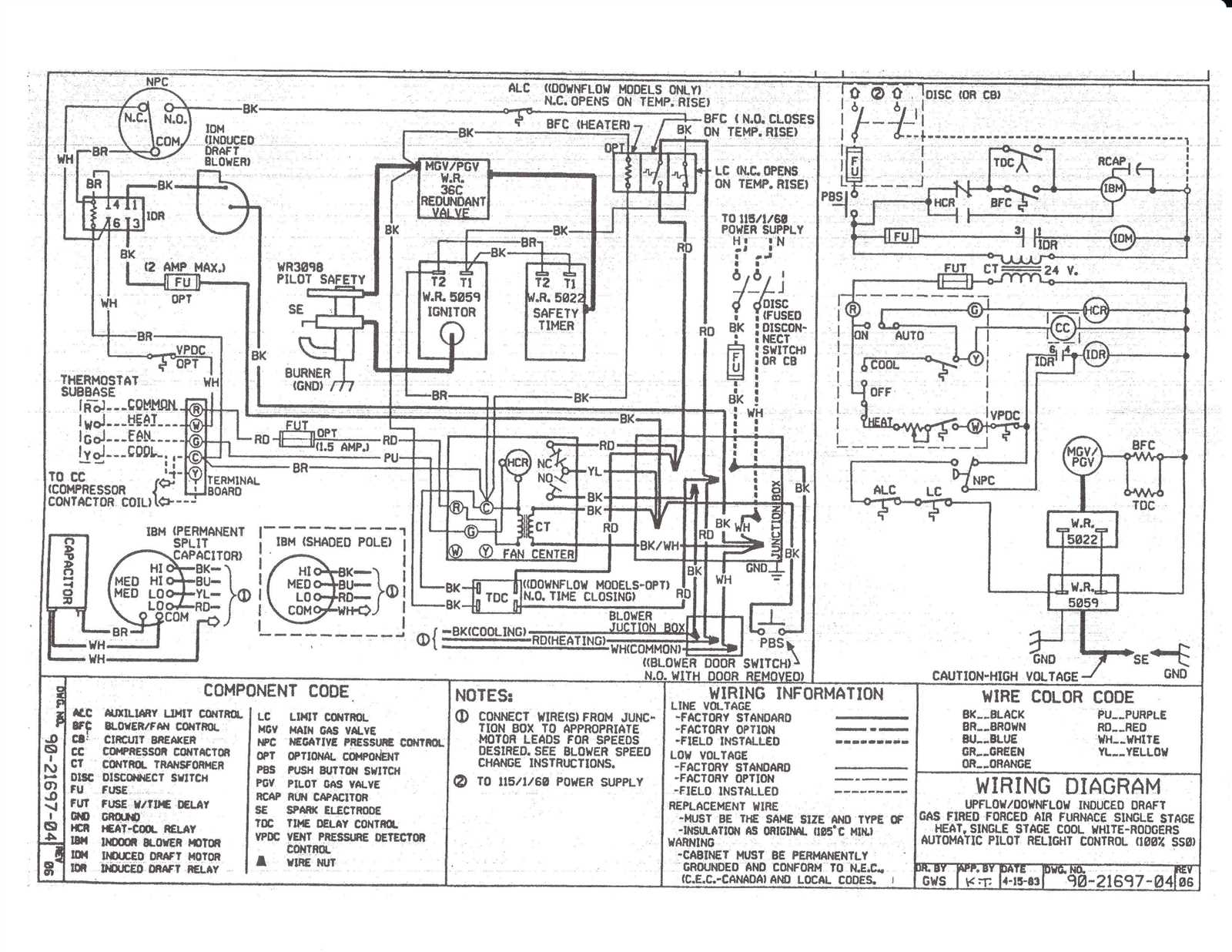 goodman fan relay wiring diagram