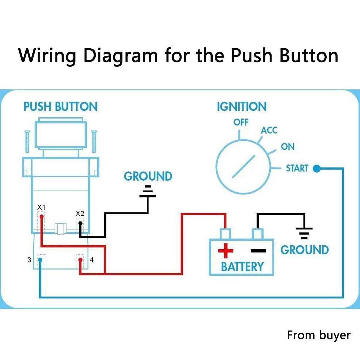 wiring diagram toggle switch ignition push button start