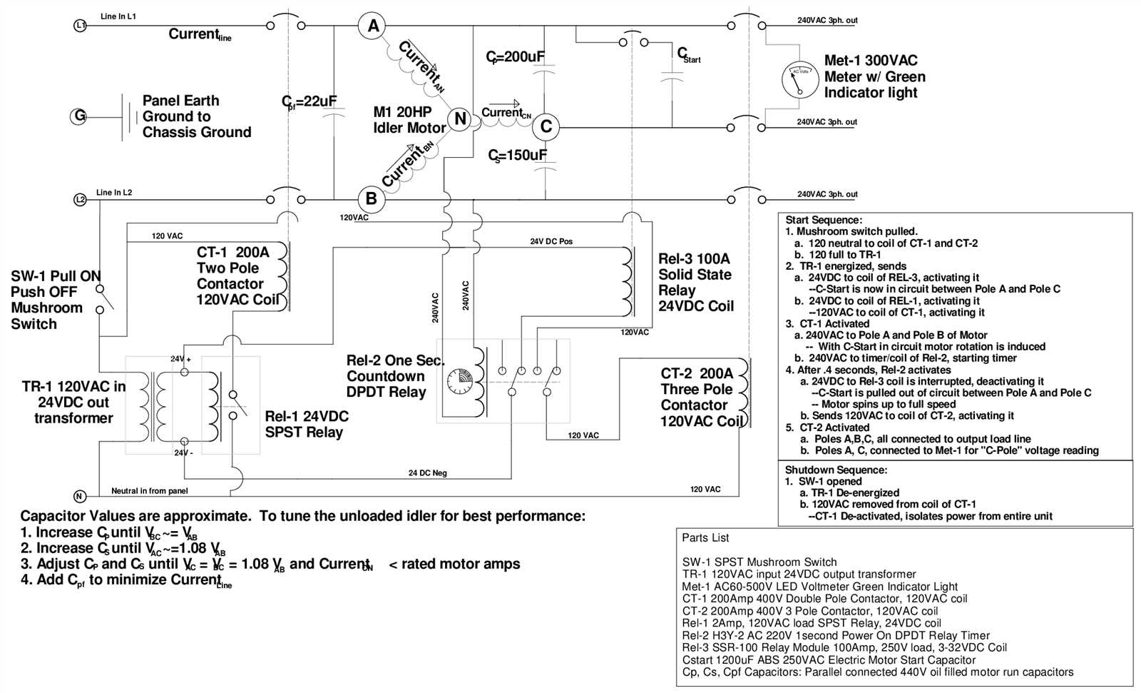 3 phase rotary converter wiring diagram