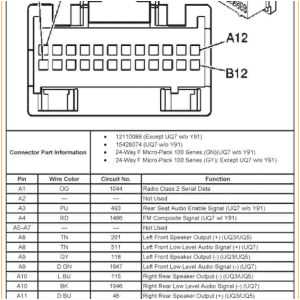 2006 chevrolet silverado radio wiring diagram