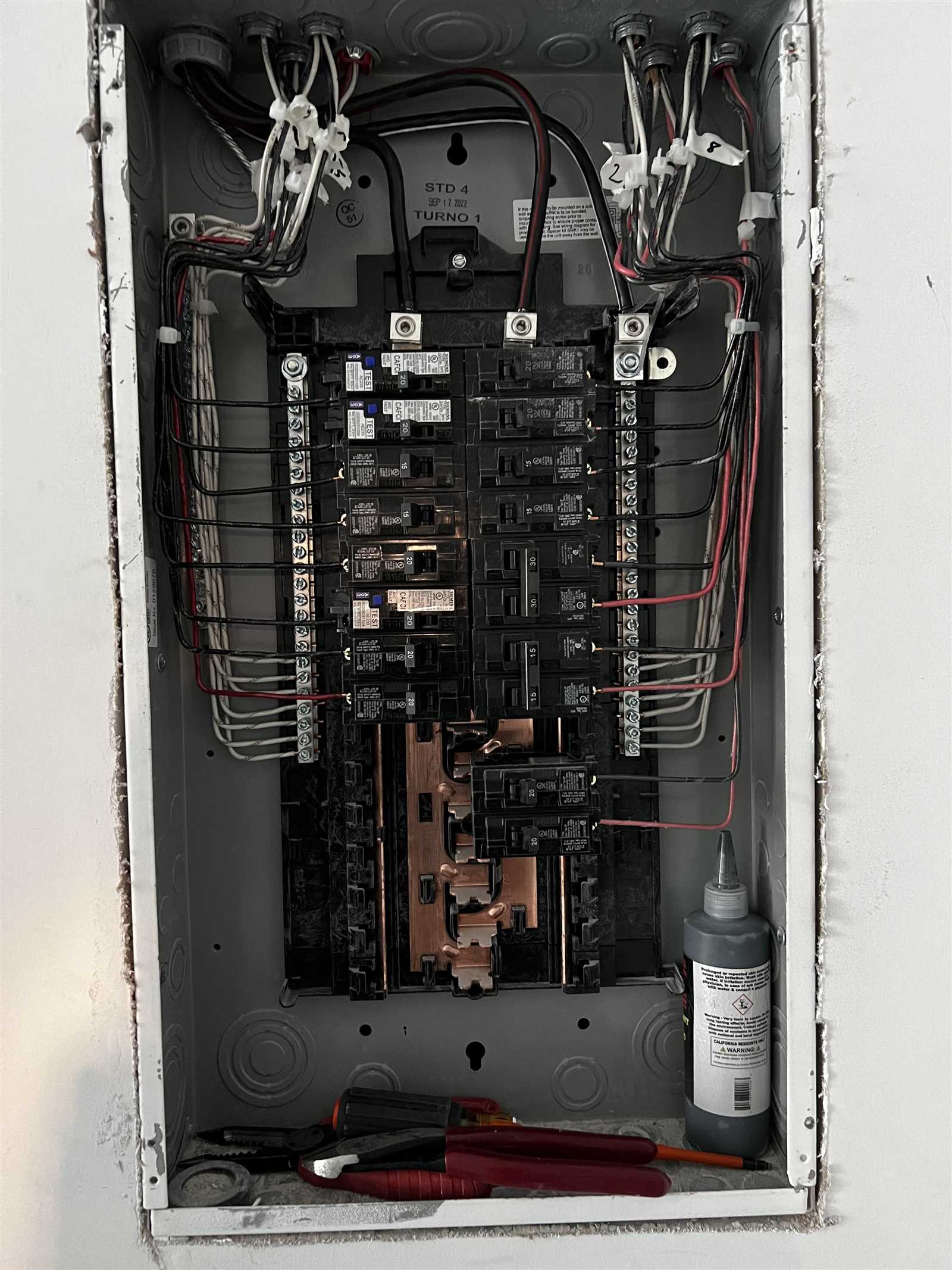 electric panel wiring diagram