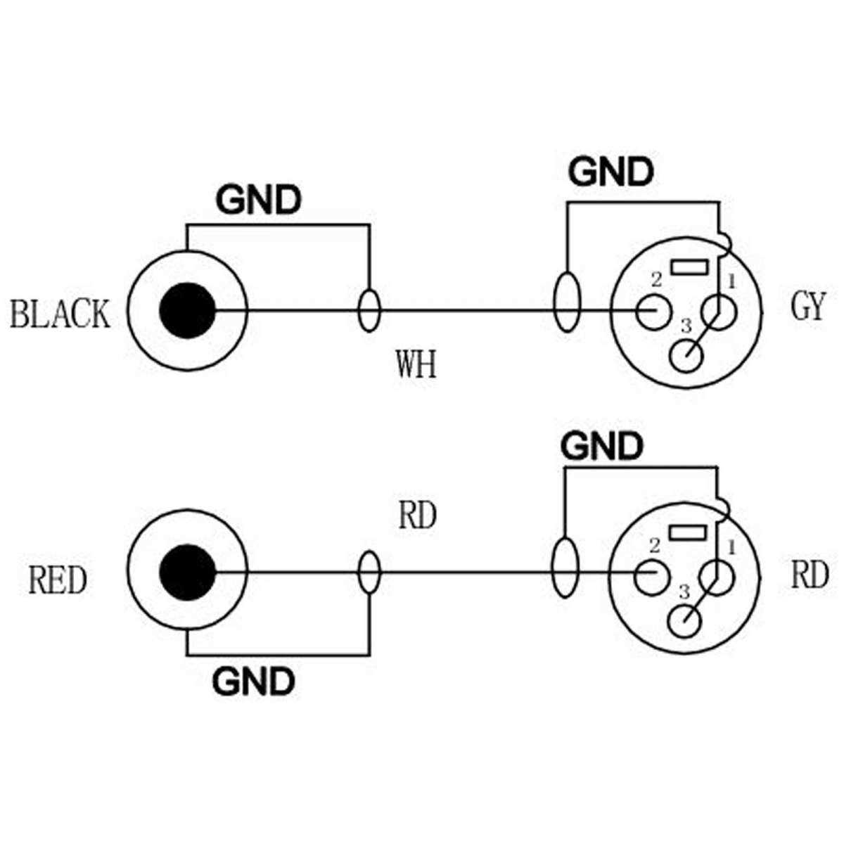 xlr connector wiring diagram