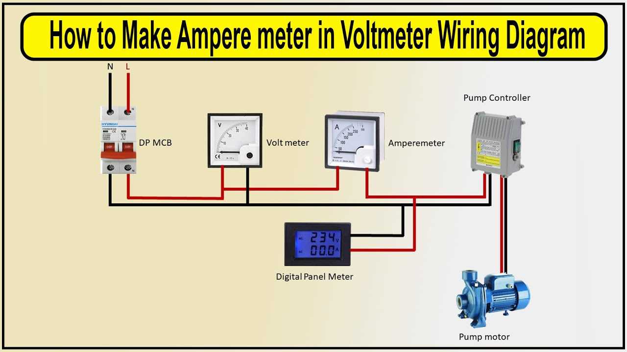 wiring diagram ampere meter